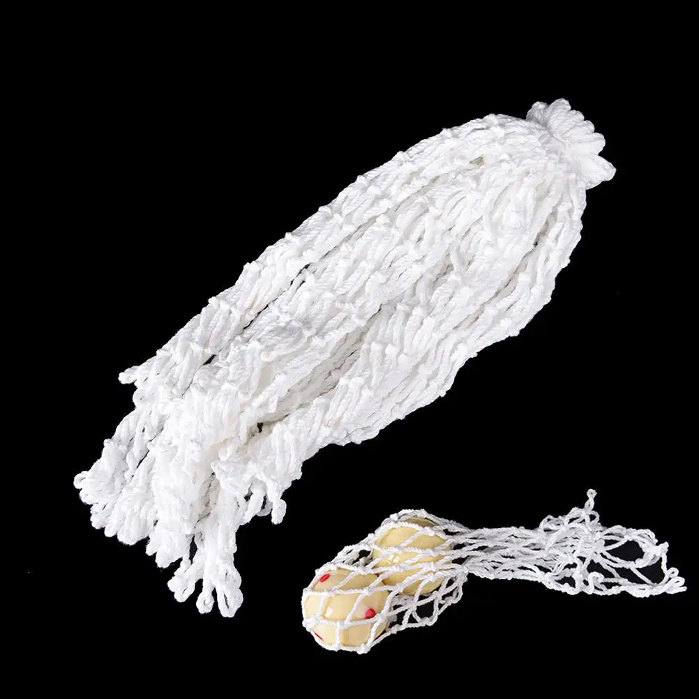 6PCS/Set Billiard Pool Snooker Table Mesh Net Bags Pockets Club Kit Snooker Accessories White Color 27X11cm