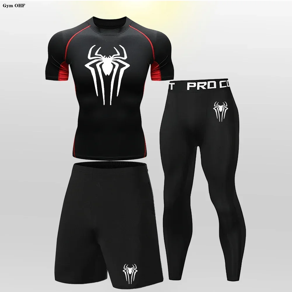 MMA Boxing Children Tracksuit Rashguard Workout Gym Clothing Joggers Training Fitness Tightt Kid's Sportswear Compression Suit