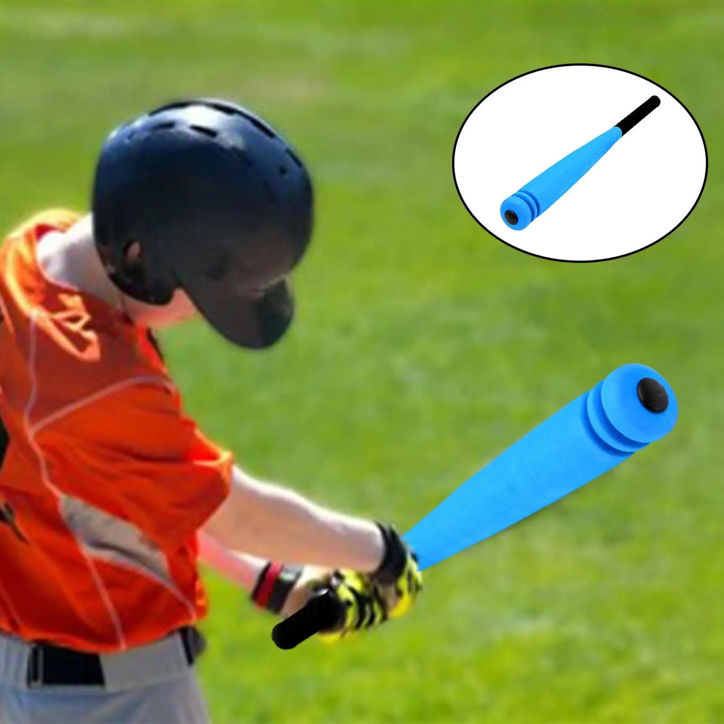 Mini Sponge Baseball Bat Toy Educational Sporting Goods with Rack Training Set Soft Children'