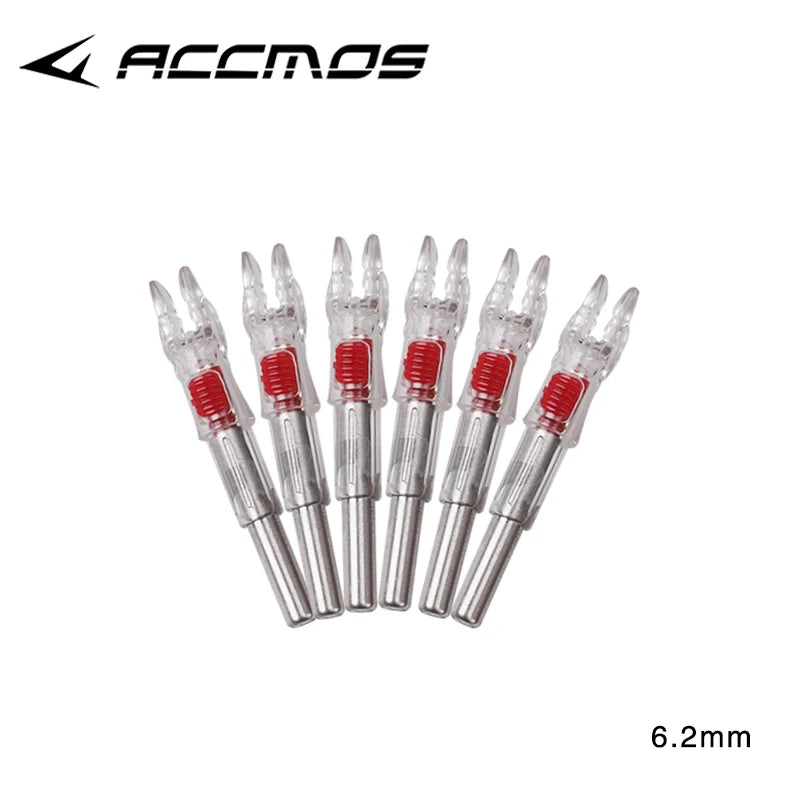 6Pcs 6.2mm Shooting Automatically Led Lighted New Style CrossBow Arrow Nock Creation Sporting Goods Arrows & Parts
