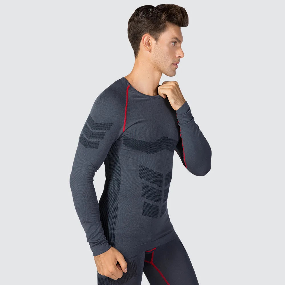 Men's PRO Fitness Clothing Sports Running Training Clothes Quick-Drying Sweat-wicking Compression Boy Tights Long Sleeves Top