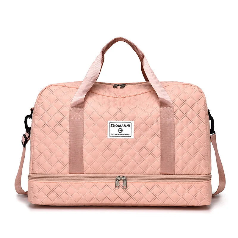 Large Capacity Gym Bag, Handbag - Fashionable and Practical Compartment Design, Suitable for Gym,Yoga and Shoulder Bag for Women