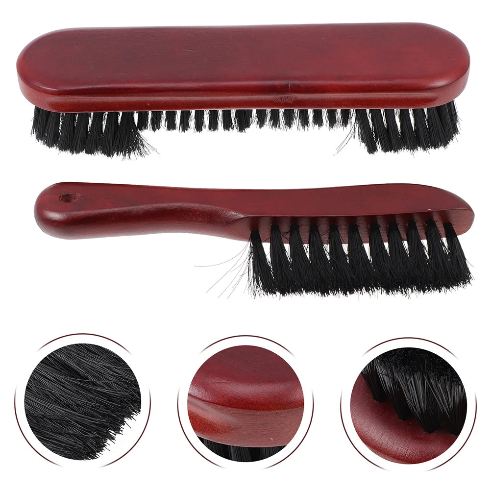 2 Pcs Cleaning Brush Set For Table Pool Supplies Tools Snooker Balls Accessories With Wood Handle Pvc Bristles Entertainment