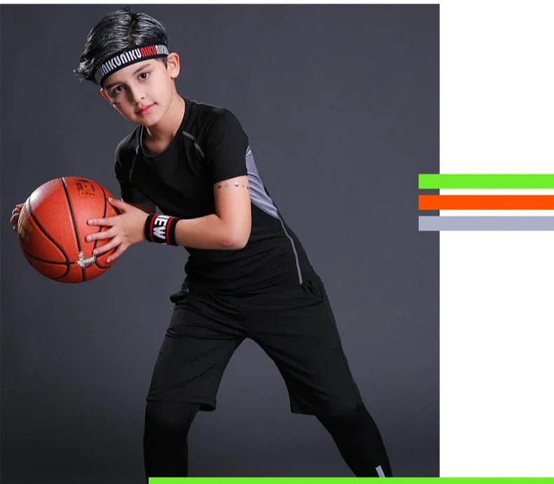 2025 Kids Running Sets 3 PCS Quick Drying Summer Clothing for Girls Basketball Soccer and Fitness Children Sports Sets