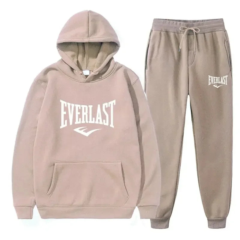 2025 new letter print men's hoodie suit informal clothing for boys fitness clothes running sportswear for men