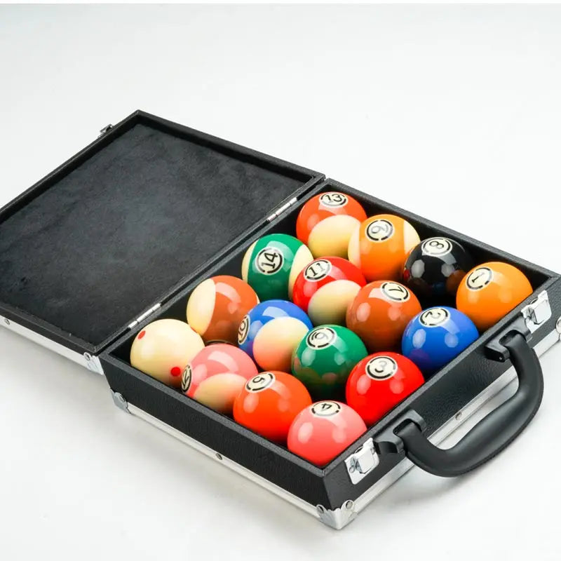 KONLLEN Balls AXD Billiard Pool Balls Set 16pcs 57.2mm Resin Balls Including Ball Box Pool Table Balls Billliards Accessories