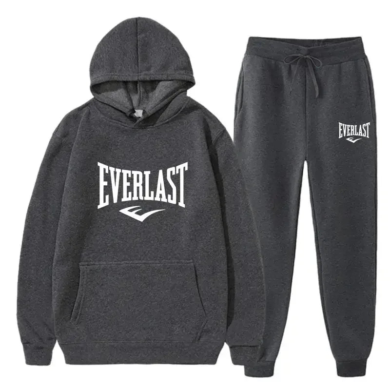 2025 new letter print men's hoodie suit informal clothing for boys fitness clothes running sportswear for men