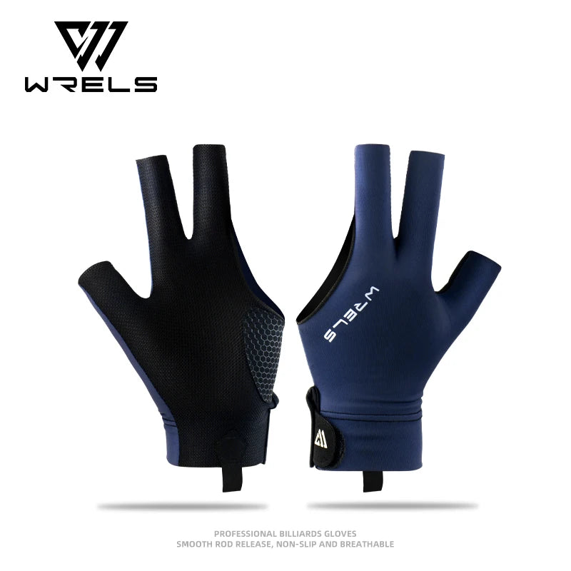 WRELS Pool Gloves Billiards Non-Slip Breathable Pool Gloves Soft Lightweight Pool Table Accessories For Women Men Teens Train