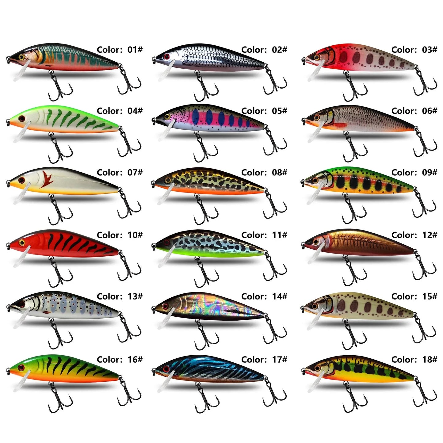 Sinking Minnow Fishing Lure 70mm 10g Artificial Trout Lure Stream Lake Jerkbait Rockfishing Hard Baits Countdown Elite CDE75
