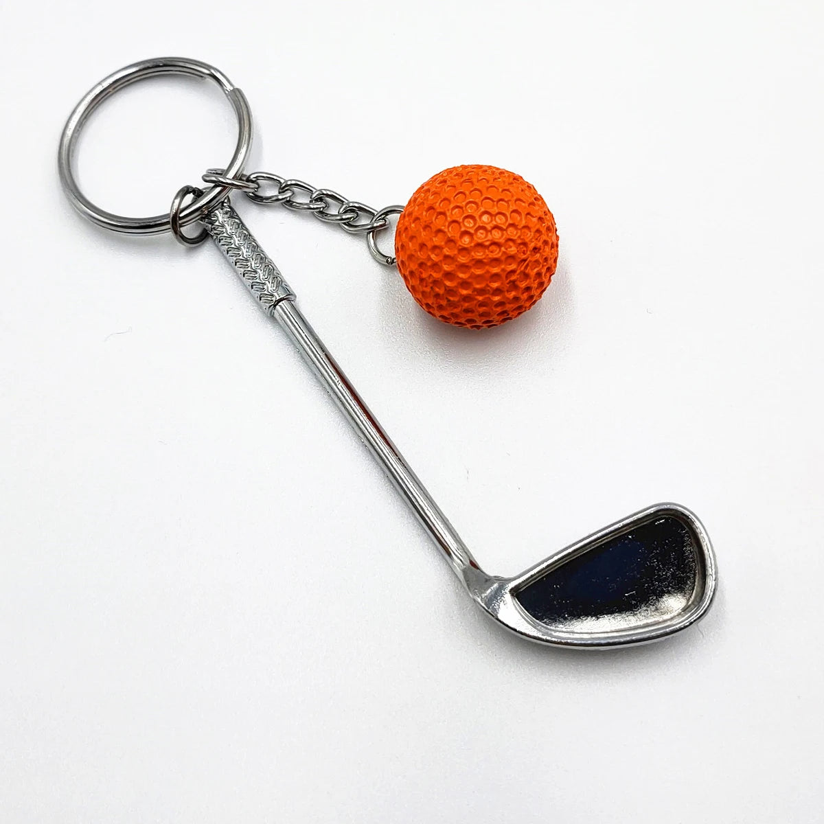 Golf Ball Key Chain Top Grade Metal Keychain Car Key Chain Key Ring Sporting Goods Sports Gift for Man Souvenir Ball Key Ring