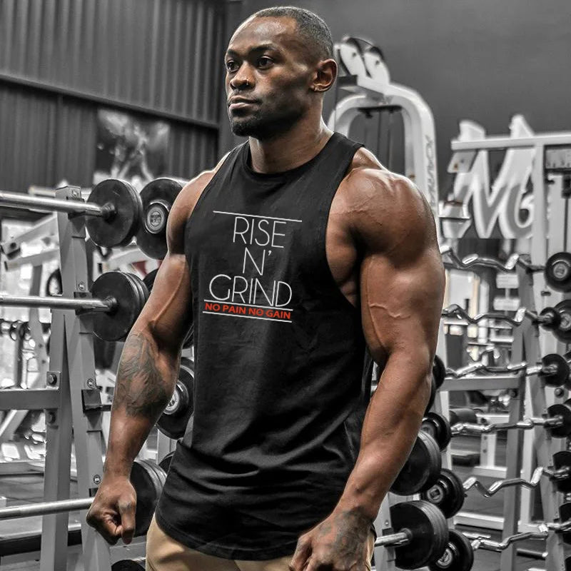 New Cotton Gym Tank Tops Men Sleeveless Tank tops For Boys Bodybuilding Clothing Undershirt Fitness Stringer workout Vest