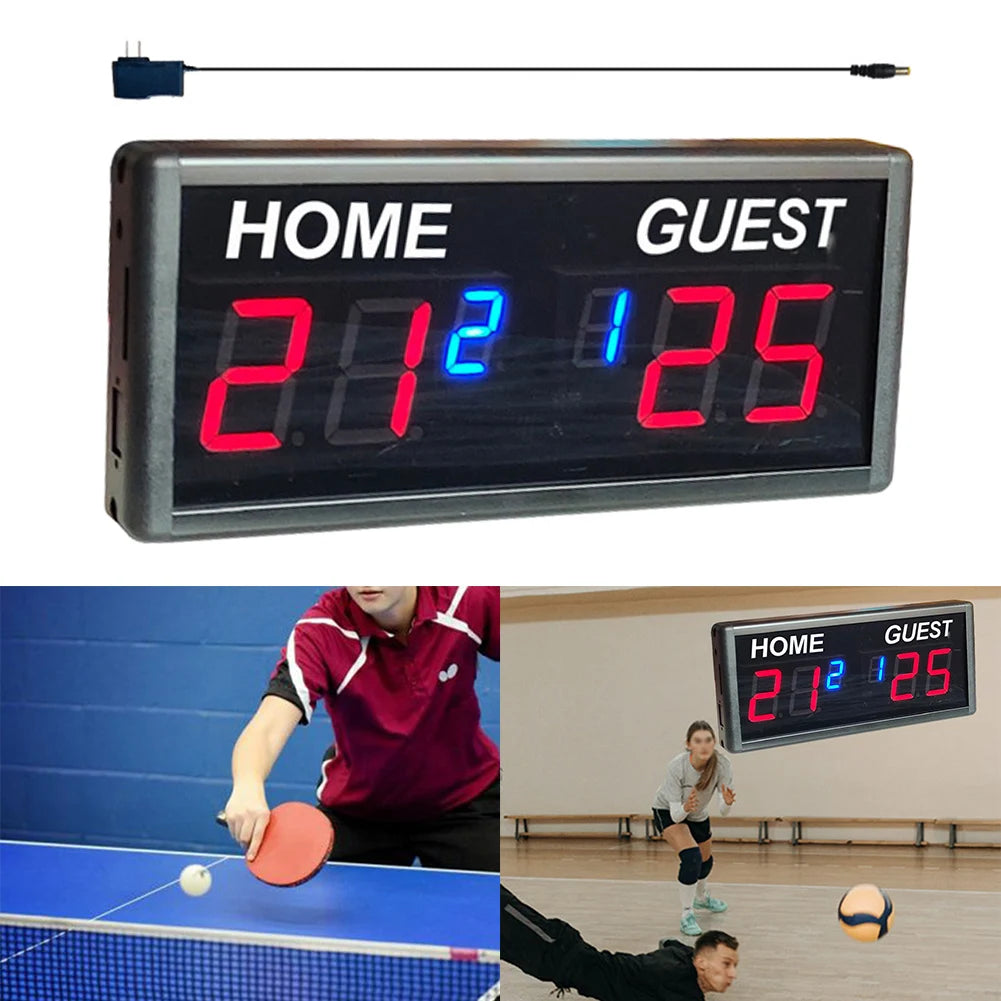 Team Sports Scoreboard Electronic Football Power Adapter Remote Control Snooker Tennis Scoreboard Sporting Goods