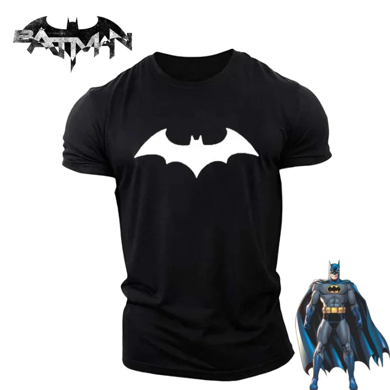 New Beast Kingdom Batman Movie Peripheral Print T-Shirt Creative Handsome Personality Quick Dry Boys Fitness Short Sleeve Top