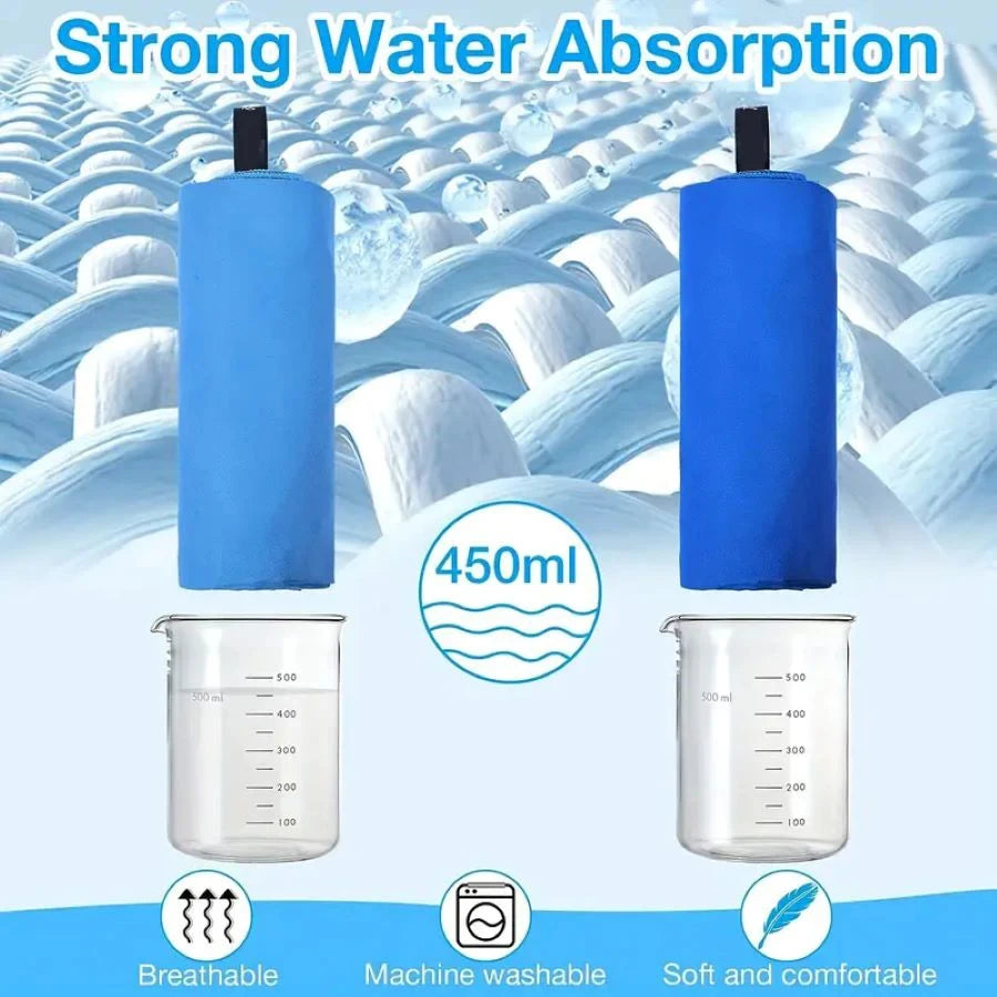 Microfiber Quick Dry Sandproof Towel | Lightweight Compact for Swim Yoga Gym Beach Travel Sports Accessories
