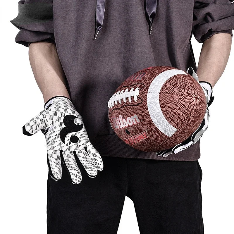 Baseball Football Gloves, Fitness Sports Non - Slip Outdoor Hiking Gloves, Boys Leather Clothing Matching Gloves, Men's