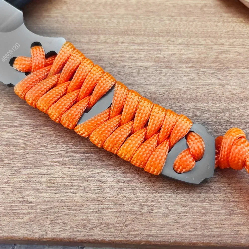 GB Small Survival Fixed Blade Knife with Sheath 8Cr13Mov Blade Outdoor Hiking Fishing Tactical Knife Sharp Cutting Hunting Knife