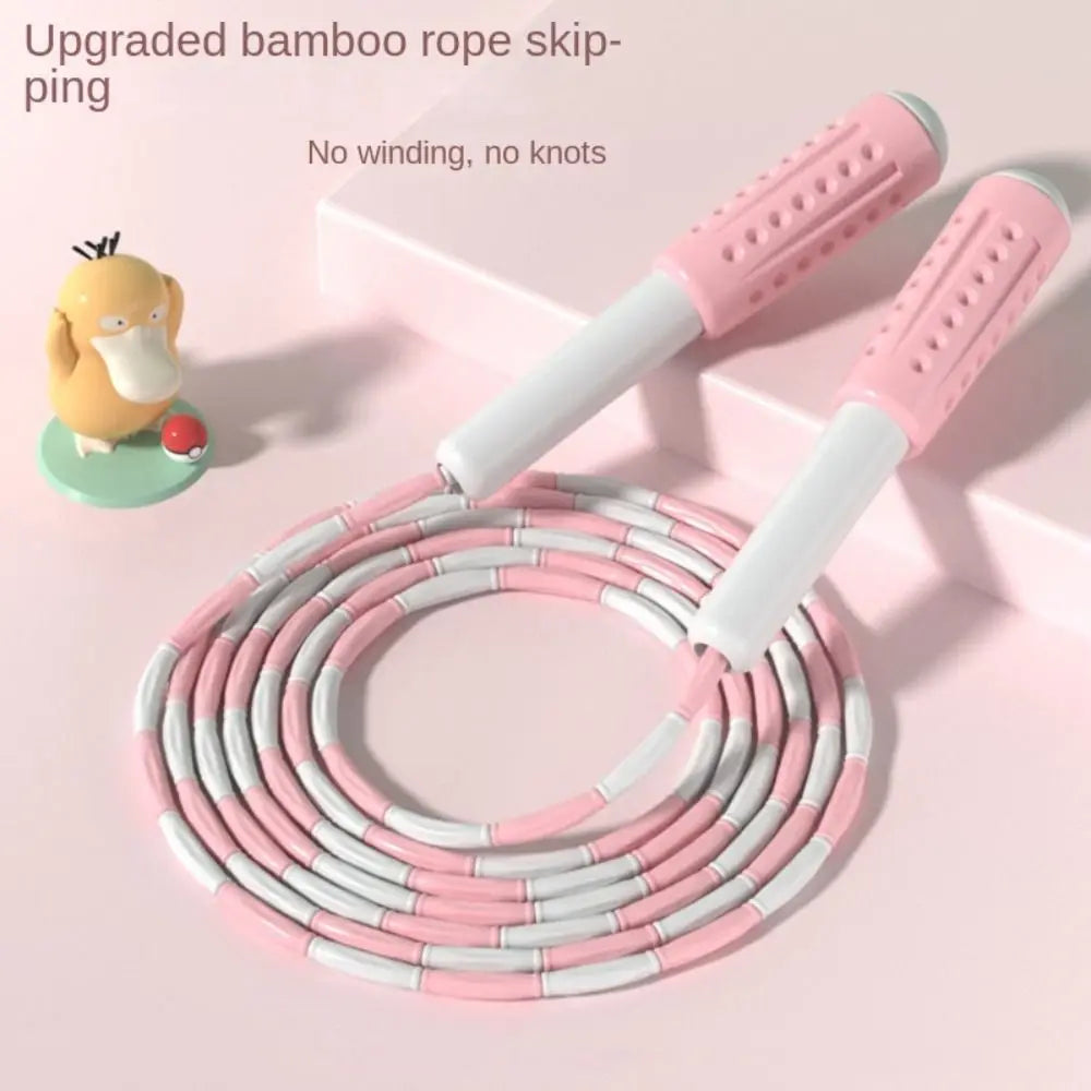 Sporting Goods Bamboo Joint Racing Jump Rope 2.8m Anti-Skid Exam Jump Rope Lightweight Professional Sports Rope Exercise