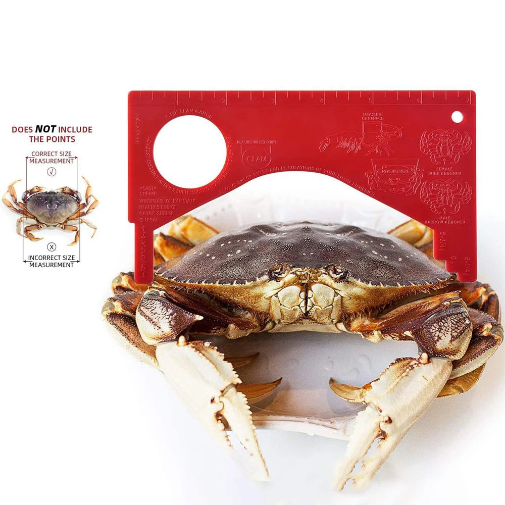 Fishing Crab Gauge Ruler Measurement For Crab Shrimp Measure Tool Sporting Goods Wear-Resistant Gauge Scale Fishing Tools