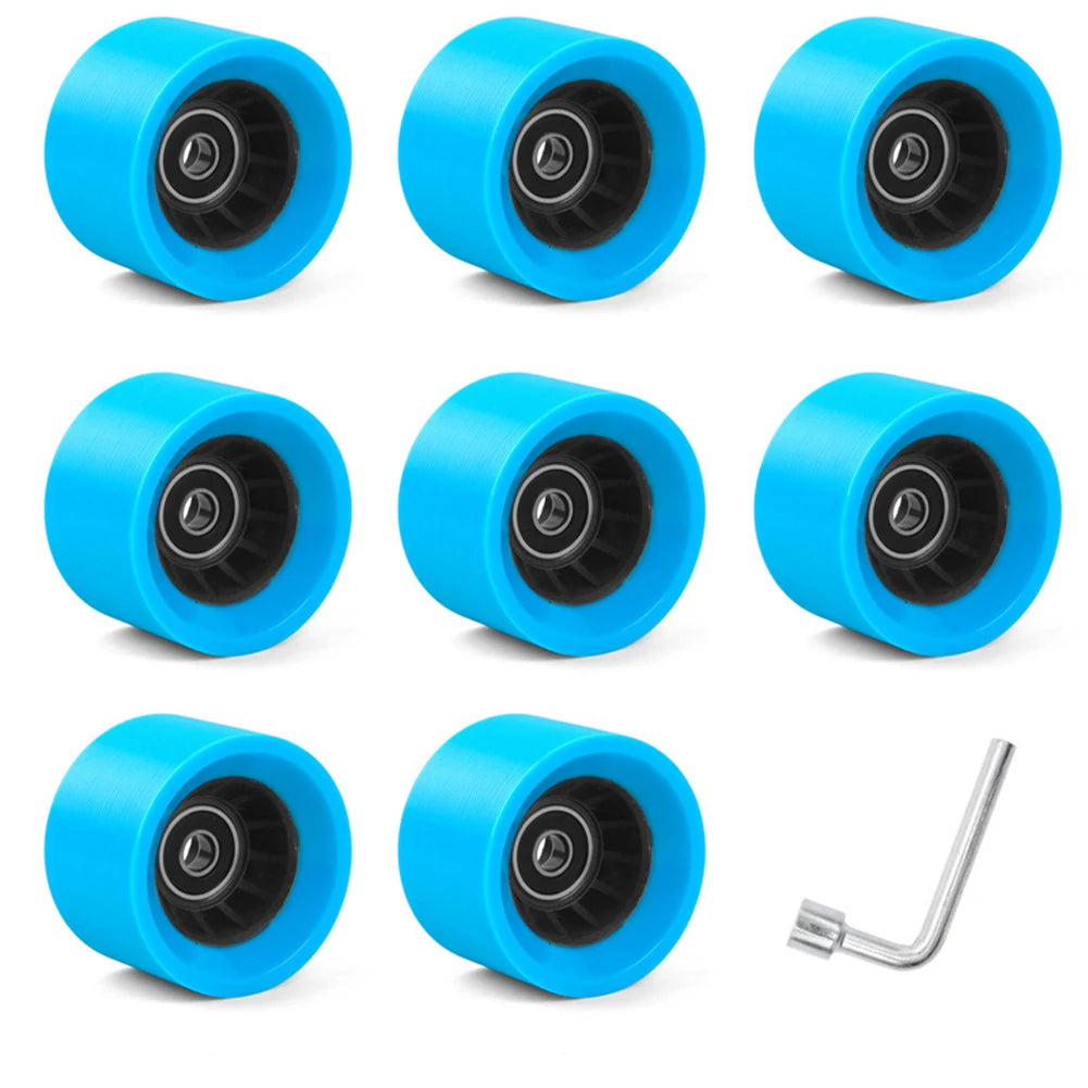 Skate Wheels Roller Skate Wheels Wheels With Wrench 58*39mm For Double-Row Roller Skates Roller Sporting Goods