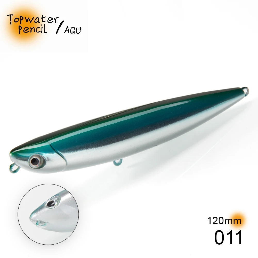 Hunthouse D02 Sparrow Pencil Surface Fishing Lure Topwater Stickbaits 90/120mm 11.5/26g Top Walkers pesca For Bass Tackle LW519