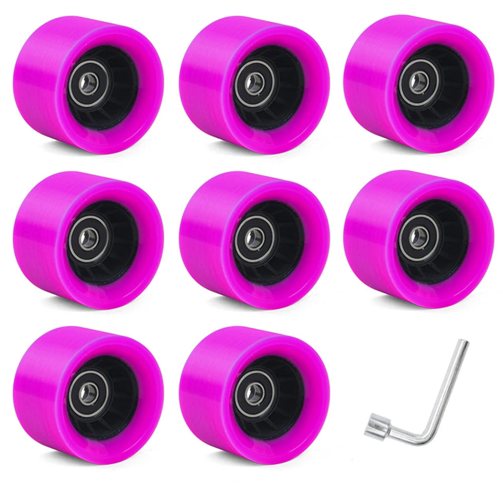 Skate Wheels Roller Skate Wheels Wheels With Wrench 58*39mm For Double-Row Roller Skates Roller Sporting Goods