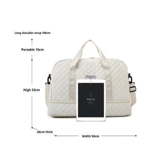 Large Capacity Gym Bag, Handbag - Fashionable and Practical Compartment Design, Suitable for Gym,Yoga and Shoulder Bag for Women