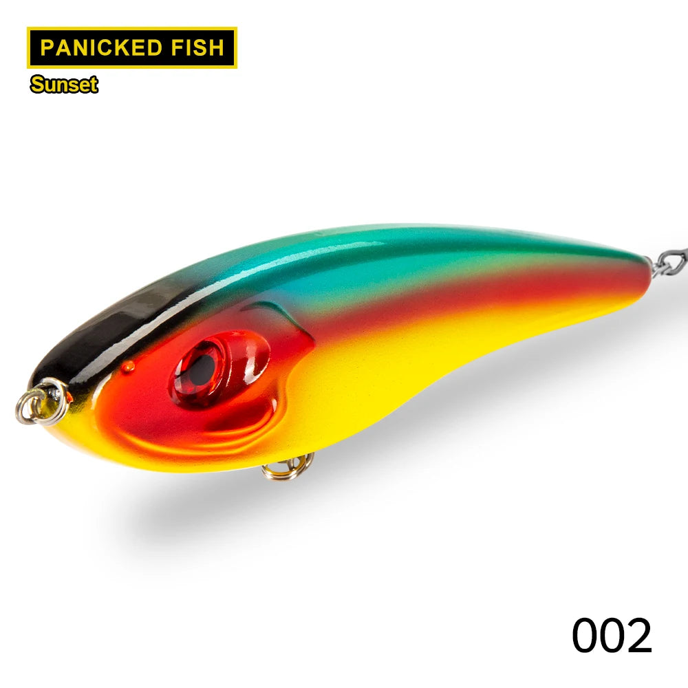 Hunthouse Jerkbait Fishing Lure Loud Sound Pencil Baits Pike Lure Slow Sinking Artificial 115mm145mm Wobblers Pesca Leurre Perch