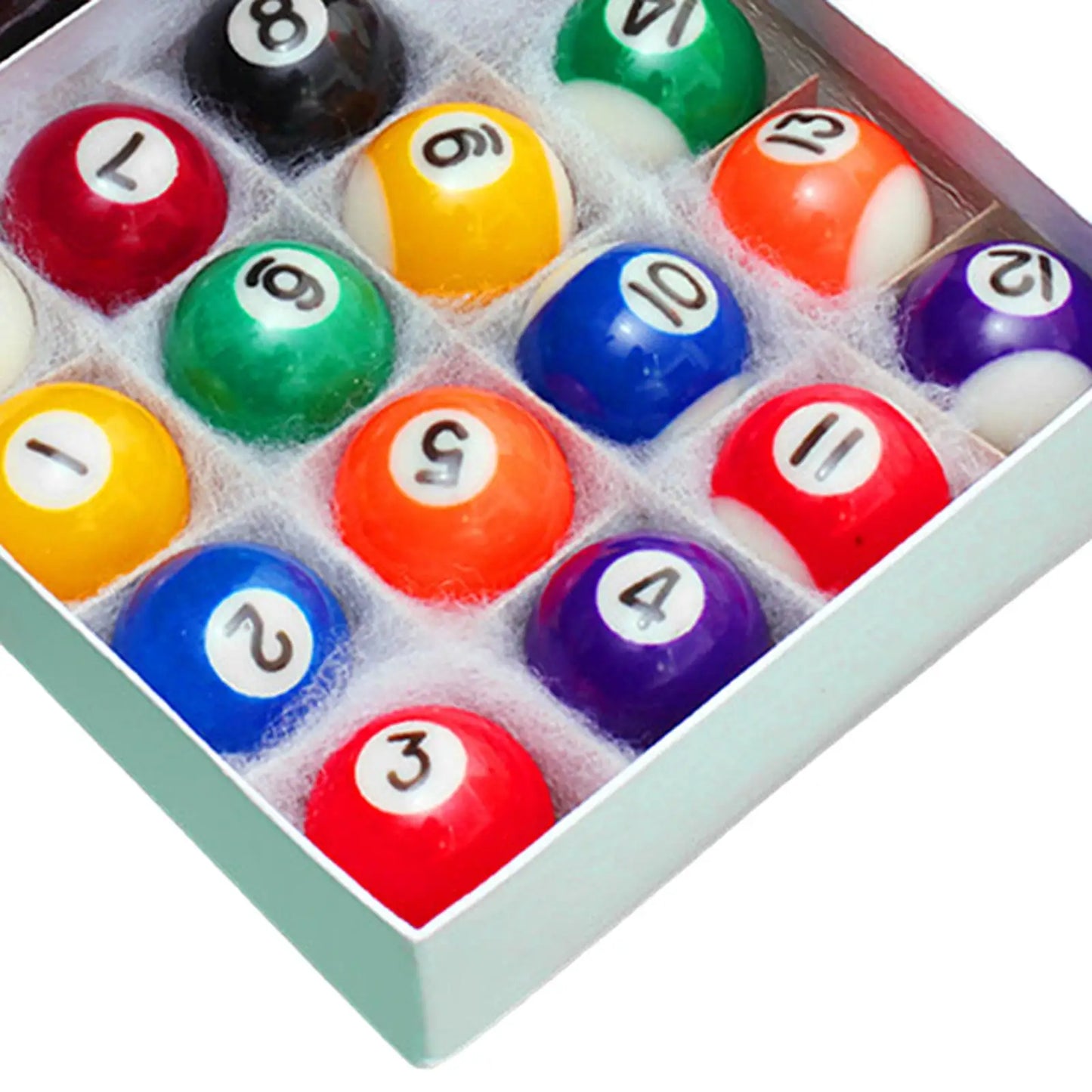 16 Pieces Mini Billiard Pool Balls Mini Pool Ball Set Pool Table Accessories Complete Set for Game Rooms Recreational Sport Home