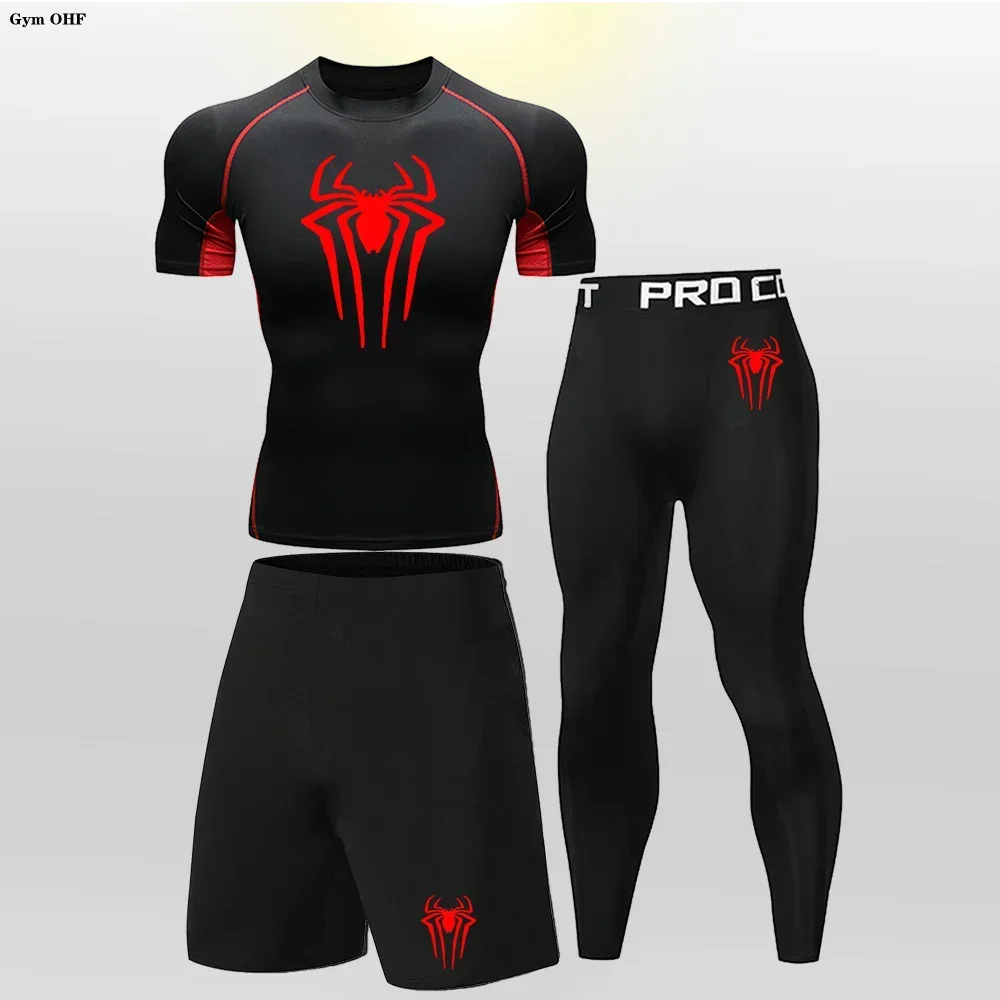 MMA Boxing Children Tracksuit Rashguard Workout Gym Clothing Joggers Training Fitness Tightt Kid's Sportswear Compression Suit