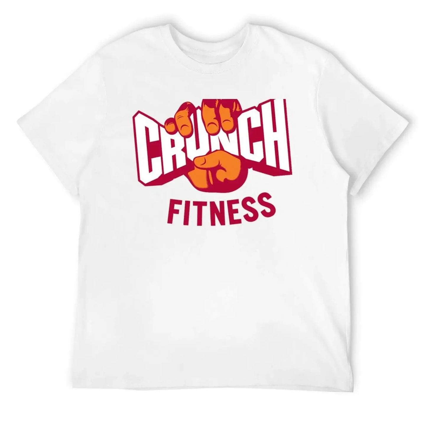 Attractive Crunch Fitness Logo Active T-Shirt quick-drying cotton graphic tees plus size tops animal prinfor boys men clothing