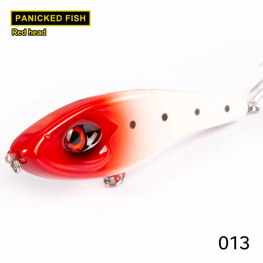 Hunthouse Jerkbait Fishing Lure Loud Sound Pencil Baits Pike Lure Slow Sinking Artificial 115mm145mm Wobblers Pesca Leurre Perch