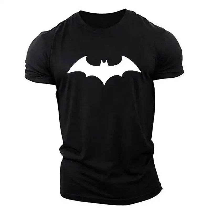 New Beast Kingdom Batman Movie Peripheral Print T-Shirt Creative Handsome Personality Quick Dry Boys Fitness Short Sleeve Top