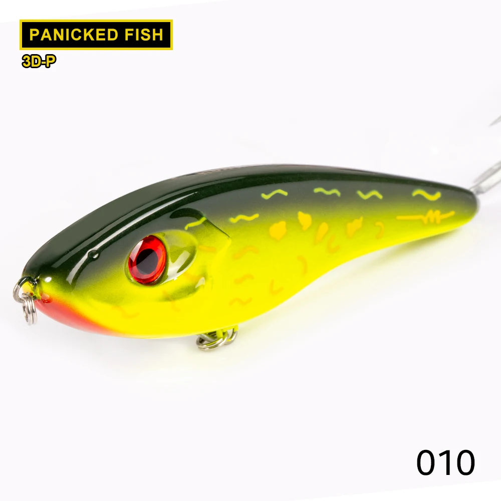 Hunthouse Jerkbait Fishing Lure Loud Sound Pencil Baits Pike Lure Slow Sinking Artificial 115mm145mm Wobblers Pesca Leurre Perch