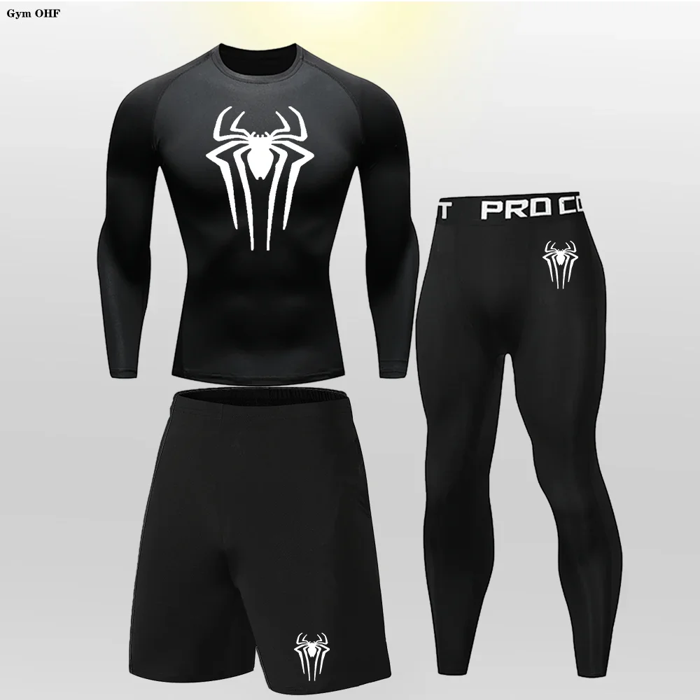 MMA Boxing Children Tracksuit Rashguard Workout Gym Clothing Joggers Training Fitness Tightt Kid's Sportswear Compression Suit