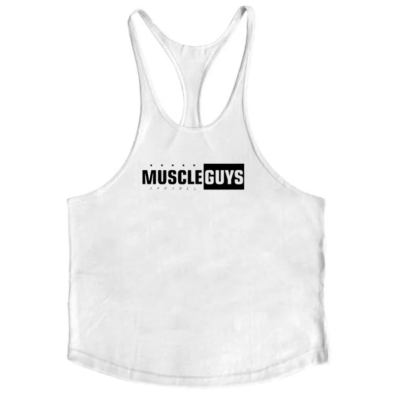 2022 Cotton Gyms Tank Tops Men Sleeveless Tanktops For Boys Bodybuilding Clothing Undershirt Fitness Stringer Vest