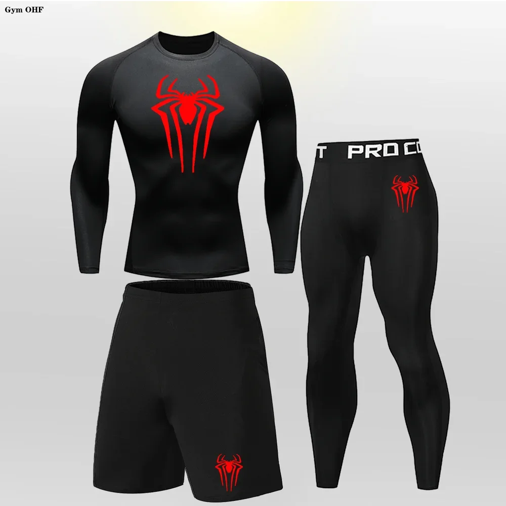 MMA Boxing Children Tracksuit Rashguard Workout Gym Clothing Joggers Training Fitness Tightt Kid's Sportswear Compression Suit