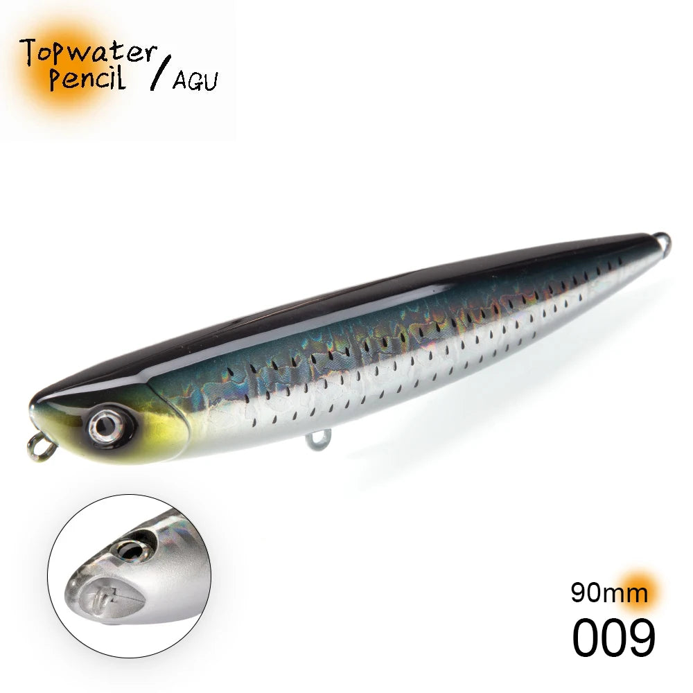 Hunthouse D02 Sparrow Pencil Surface Fishing Lure Topwater Stickbaits 90/120mm 11.5/26g Top Walkers pesca For Bass Tackle LW519