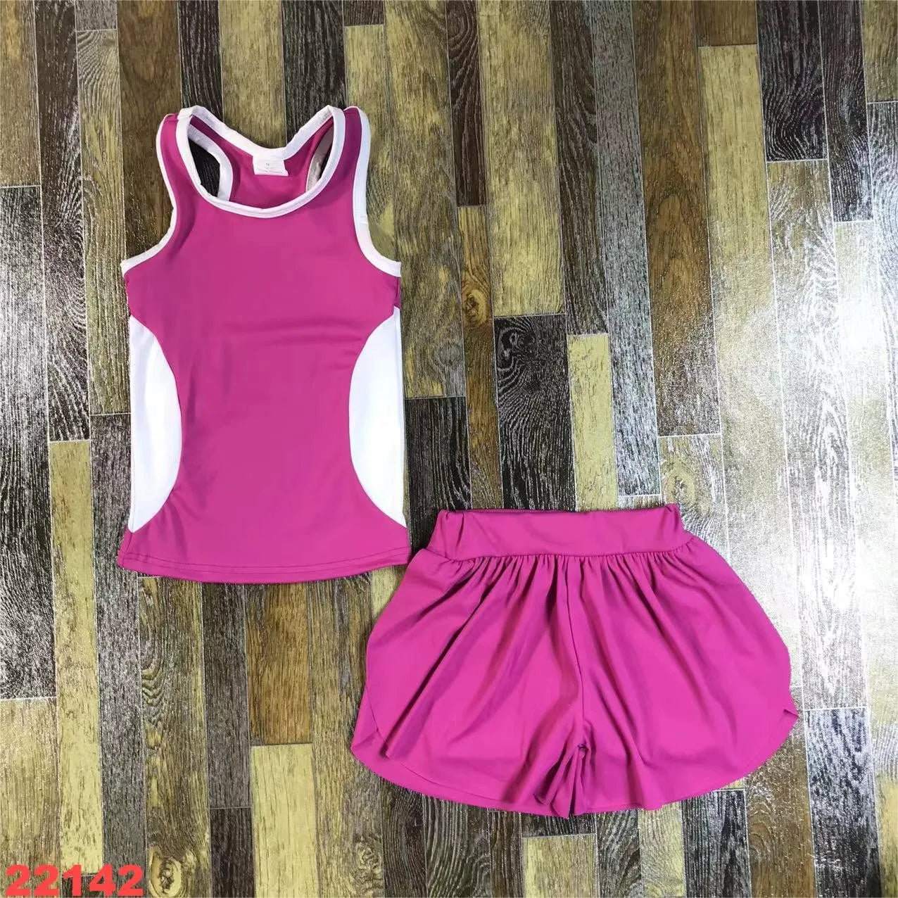 BABY Gym Yoga sets for Girls Yoga vest shorts clothes 1 to 8 years  children clothes cotton comfortable fitness special