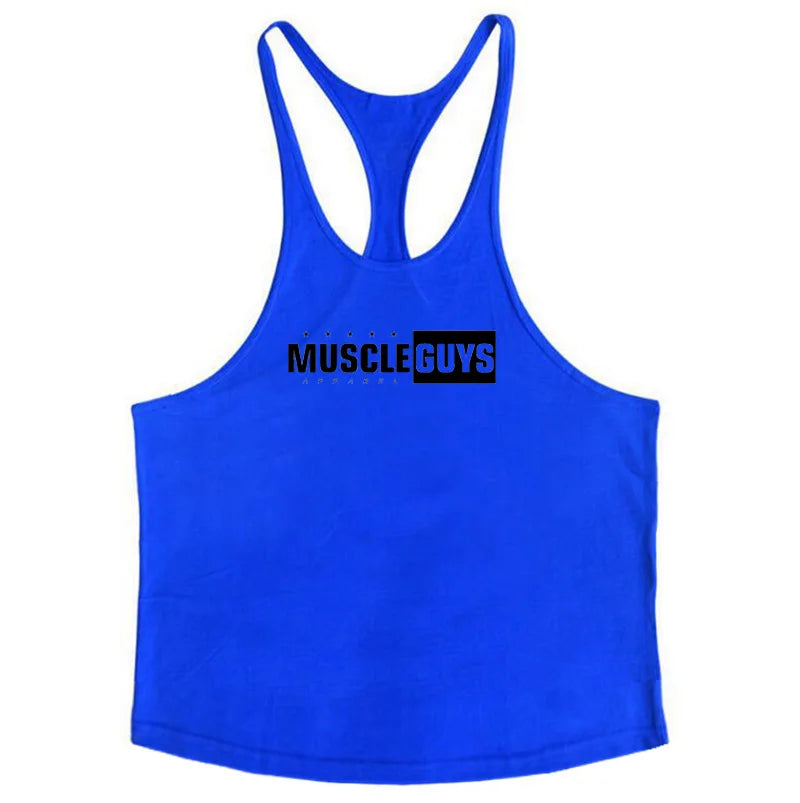 2022 Cotton Gyms Tank Tops Men Sleeveless Tanktops For Boys Bodybuilding Clothing Undershirt Fitness Stringer Vest