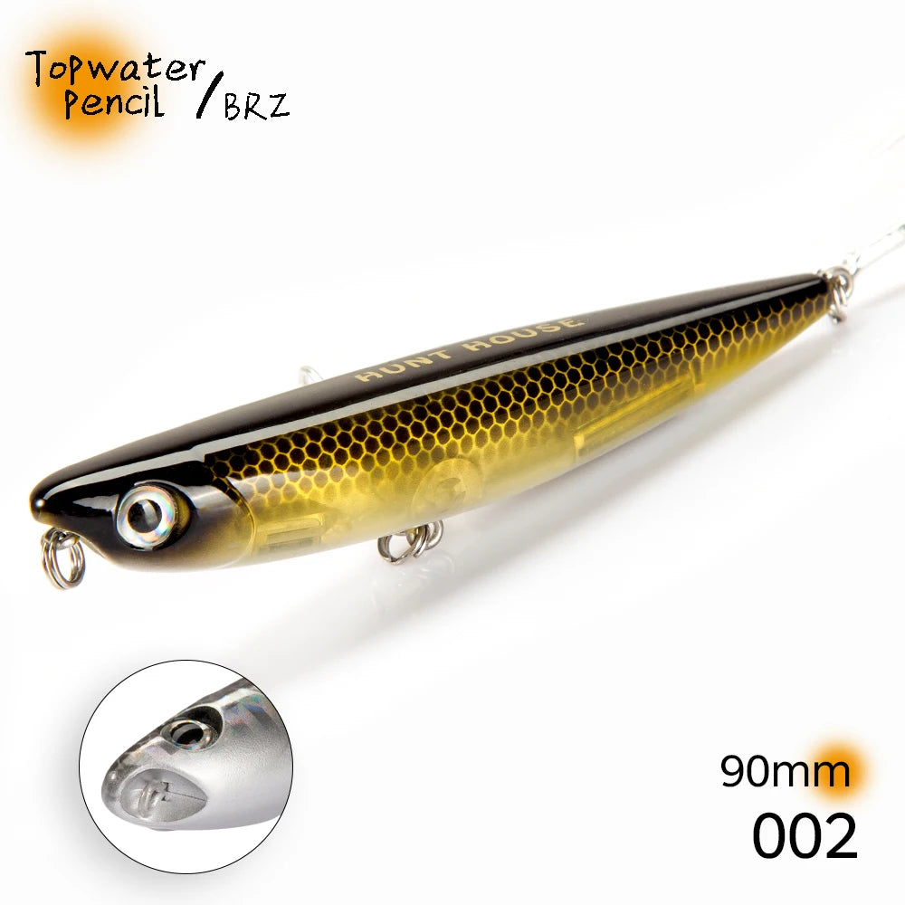 Hunthouse D02 Sparrow Pencil Surface Fishing Lure Topwater Stickbaits 90/120mm 11.5/26g Top Walkers pesca For Bass Tackle LW519