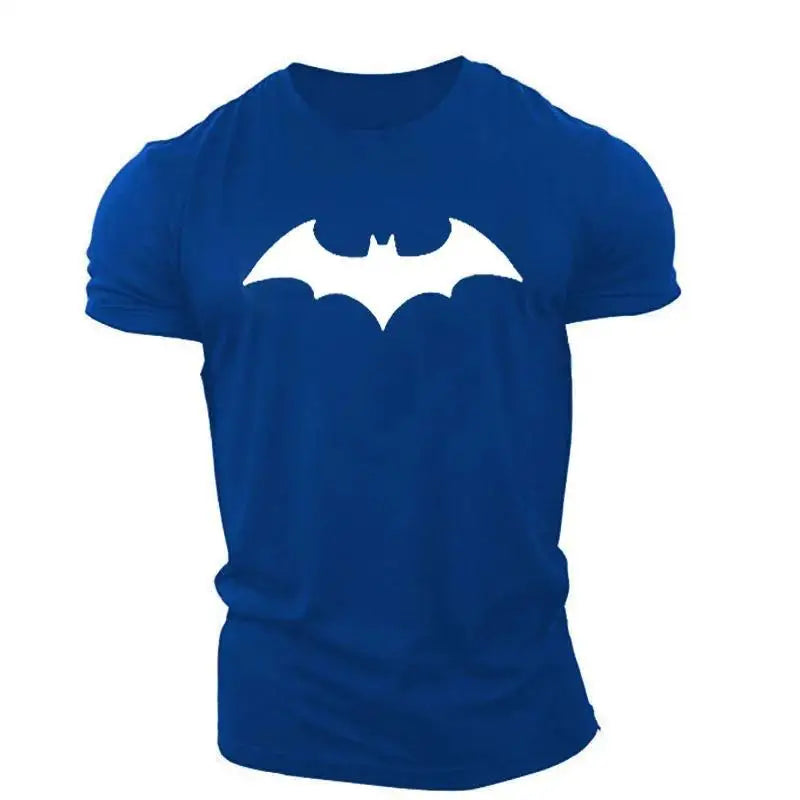 New Beast Kingdom Batman Movie Peripheral Print T-Shirt Creative Handsome Personality Quick Dry Boys Fitness Short Sleeve Top