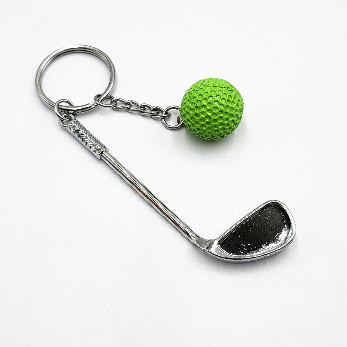 Golf Ball Key Chain Top Grade Metal Keychain Car Key Chain Key Ring Sporting Goods Sports Gift for Man Souvenir Ball Key Ring