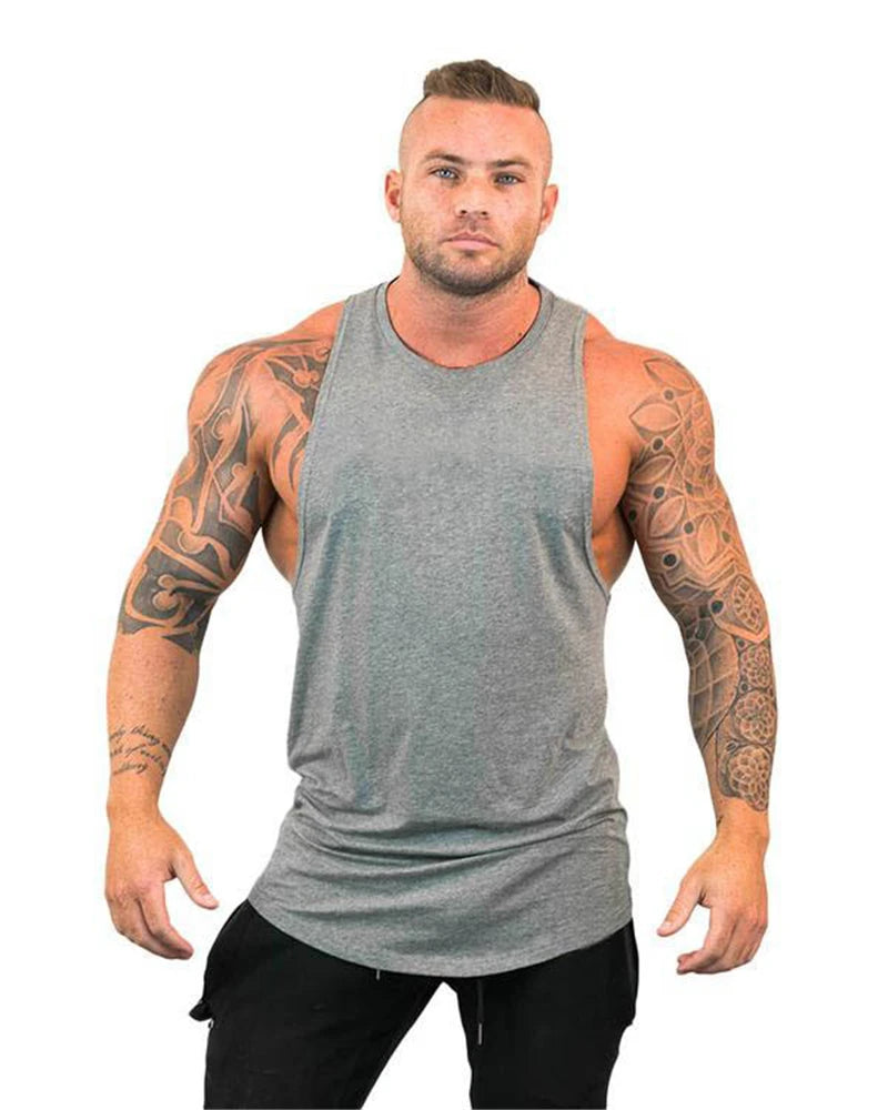 Gym Warriors Cotton Gym Tank Tops Men Sleeveless Tanktops For Boy Bodybuilding Clothing Undershirt Fitness Stringer workout Vest
