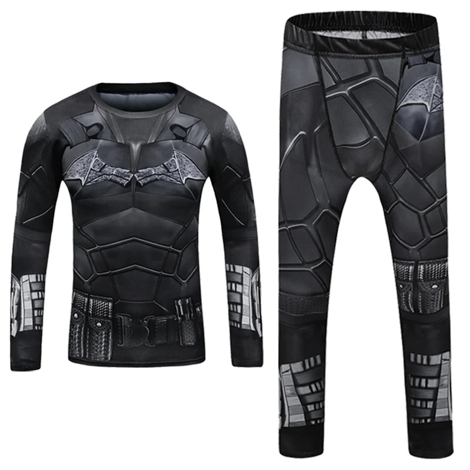 Kid Rashguard Jiu Jitsu T-shirt +Pant MMA Muay Thai Shorts 4pcs/set Boxe Bjj kickboxing Mma Clothing Children Fitness Sportwear