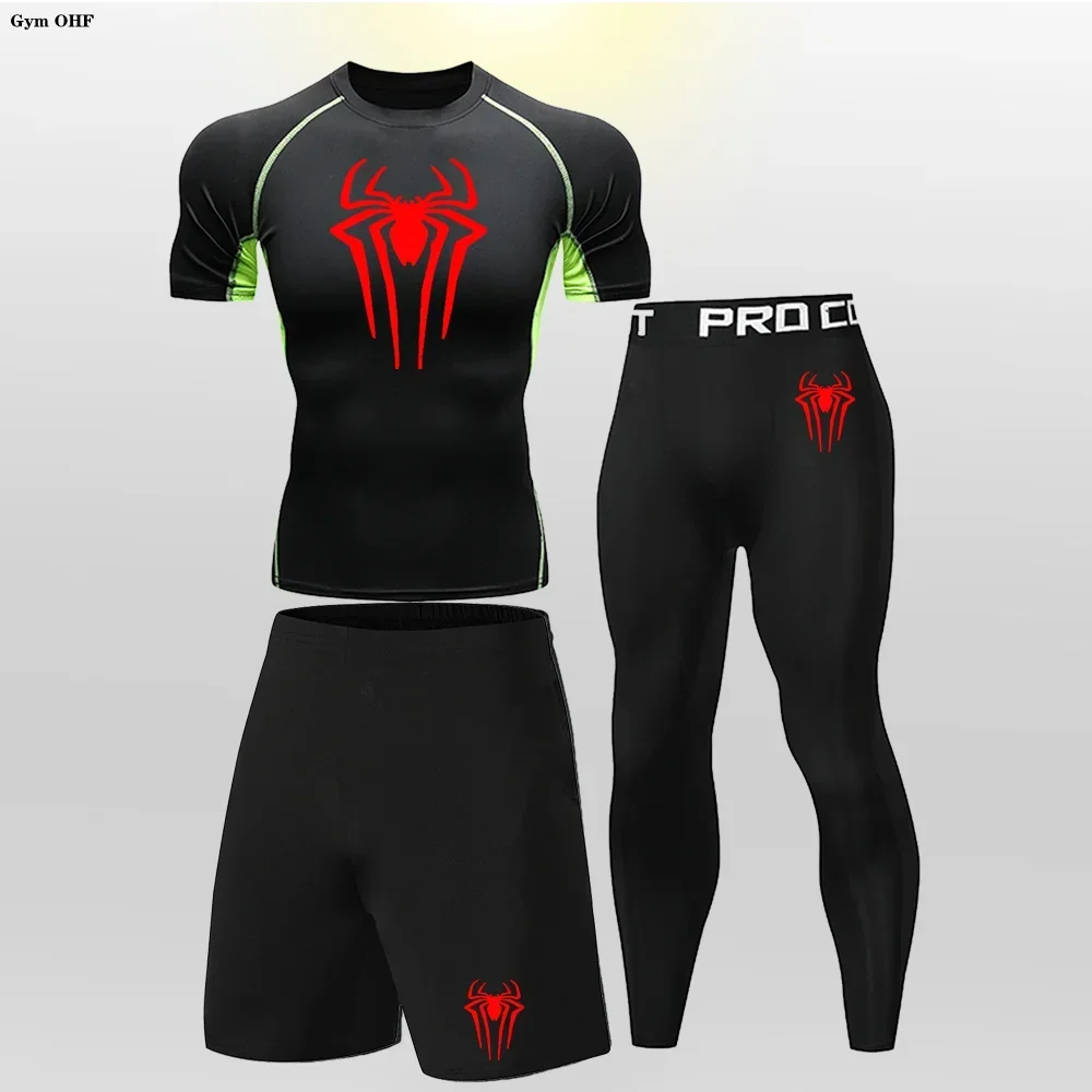 MMA Boxing Children Tracksuit Rashguard Workout Gym Clothing Joggers Training Fitness Tightt Kid's Sportswear Compression Suit