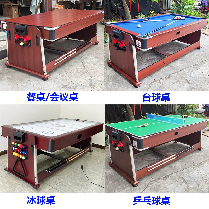 Professional 7ft Folding Pool Table, MDF Board & Waterproof Felt for Home/Bar, 24H Shipping + Free Accessories Kit