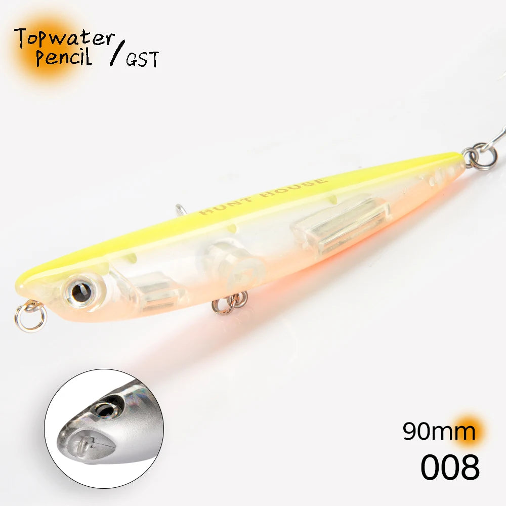 Hunthouse D02 Sparrow Pencil Surface Fishing Lure Topwater Stickbaits 90/120mm 11.5/26g Top Walkers pesca For Bass Tackle LW519