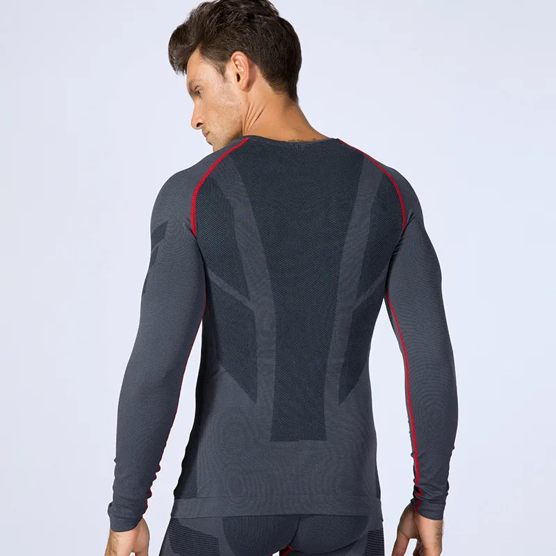 Men's PRO Fitness Clothing Sports Running Training Clothes Quick-Drying Sweat-wicking Compression Boy Tights Long Sleeves Top