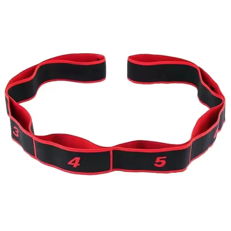 8 Section Style Dance Yoga Stretching Belt Pilates Fitness Tension Digital Elasticity Latin Elastic Stretch Resistance Band