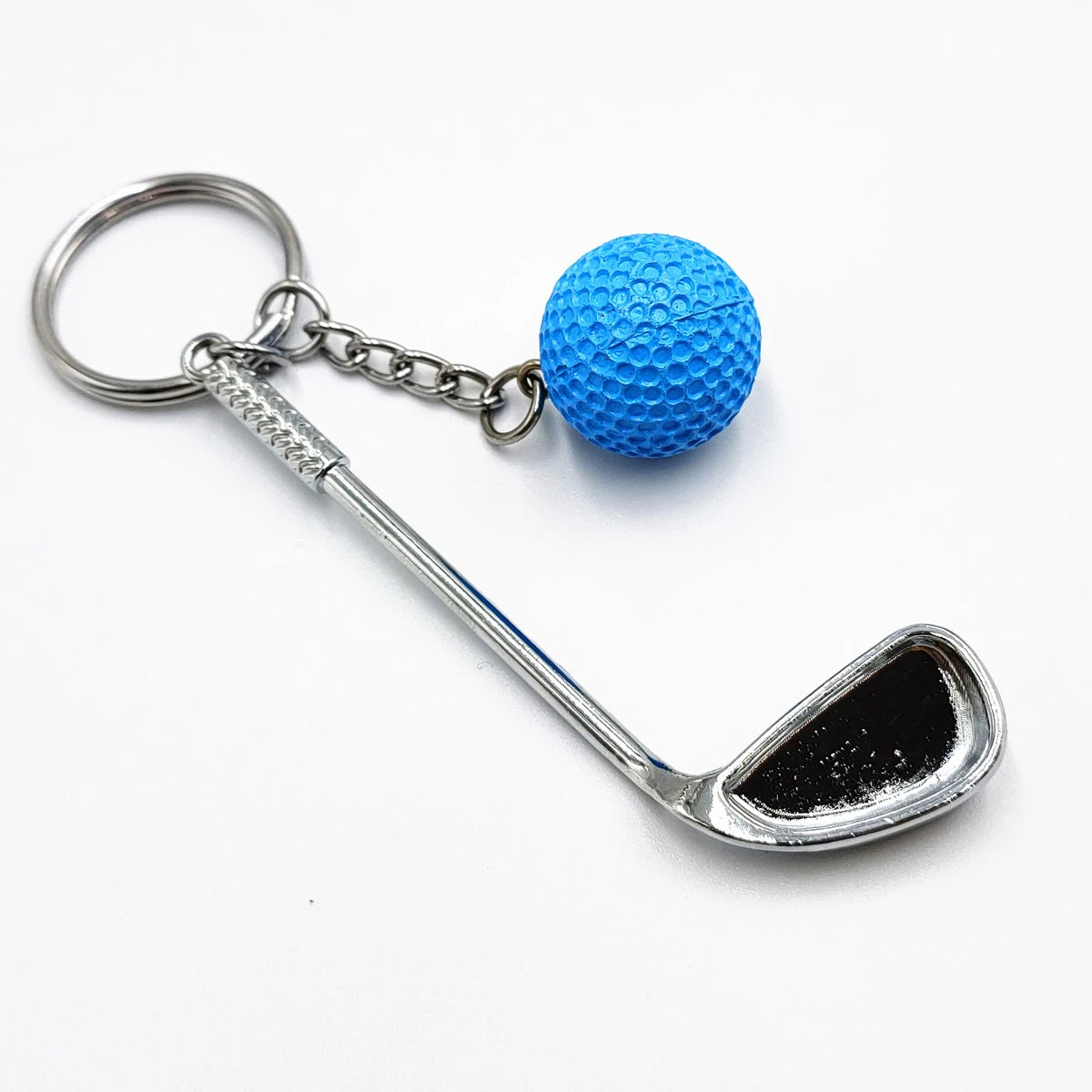 Golf Ball Key Chain Top Grade Metal Keychain Car Key Chain Key Ring Sporting Goods Sports Gift for Man Souvenir Ball Key Ring